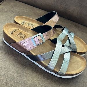 Ara Beth Silver/Anthracite/Rose gold New Sandals size EU 40